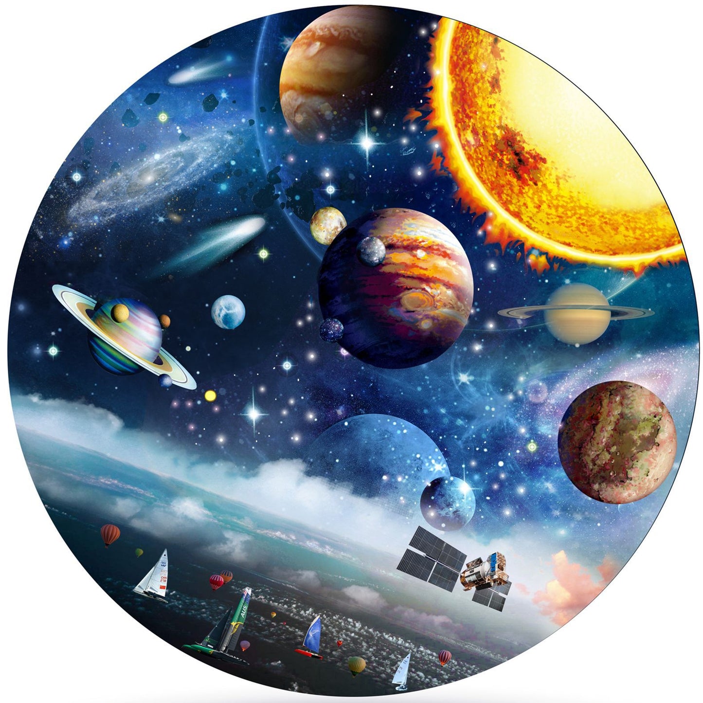 Beautiful  Earth  Round Puzzle 1000 pcs