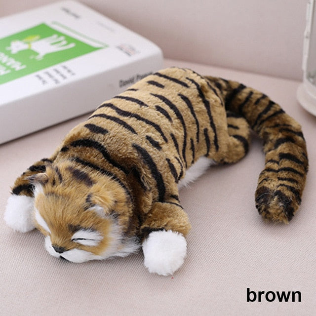 Funny Simulation Cat ,Cute Electric Roll $ Laugh Plush Cat Doll - migikid
