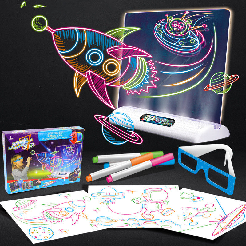 3D Drawing Board -LED Light Drawing Pad