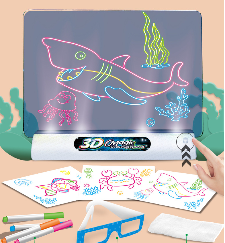 3D Drawing Board -LED Light Drawing Pad