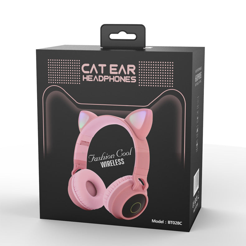 Wireless Cat Ear Headphones with mic
