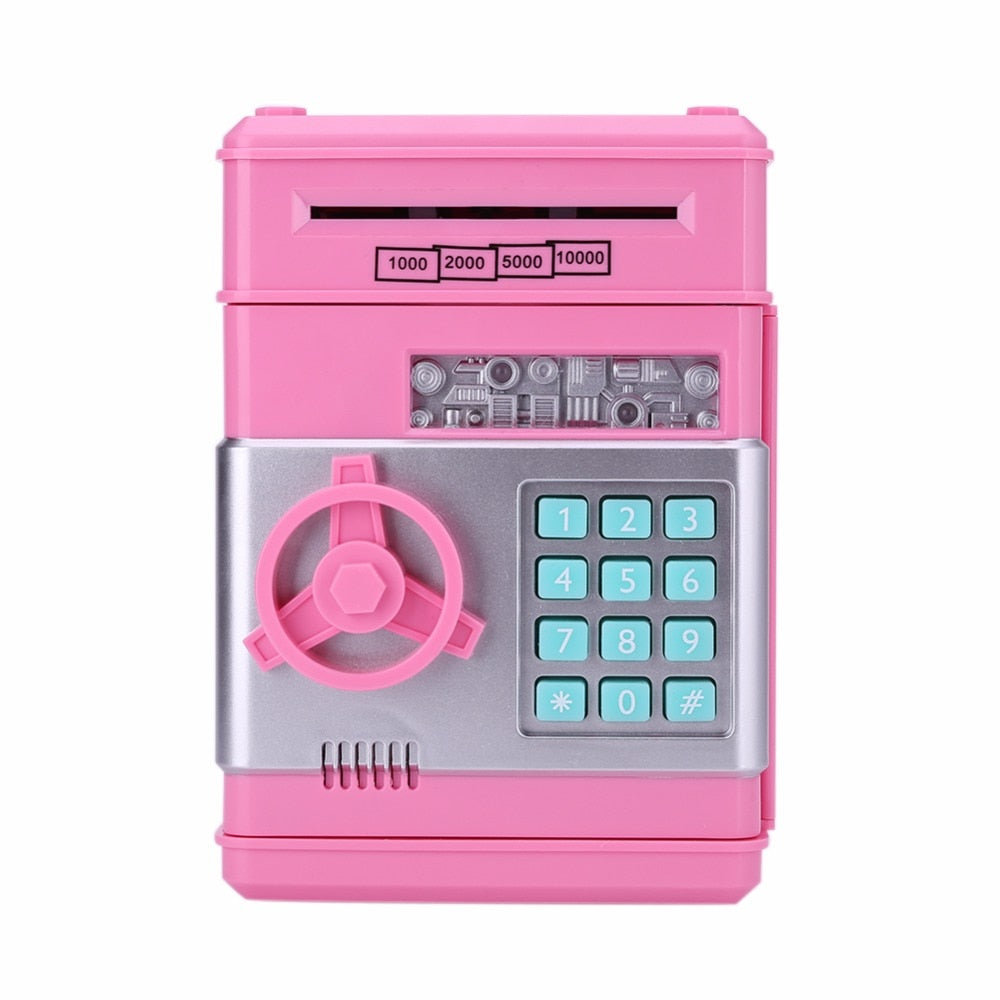 Electronic Piggy Bank-  Password Automatic ATM Deposit Safe Box - migikid