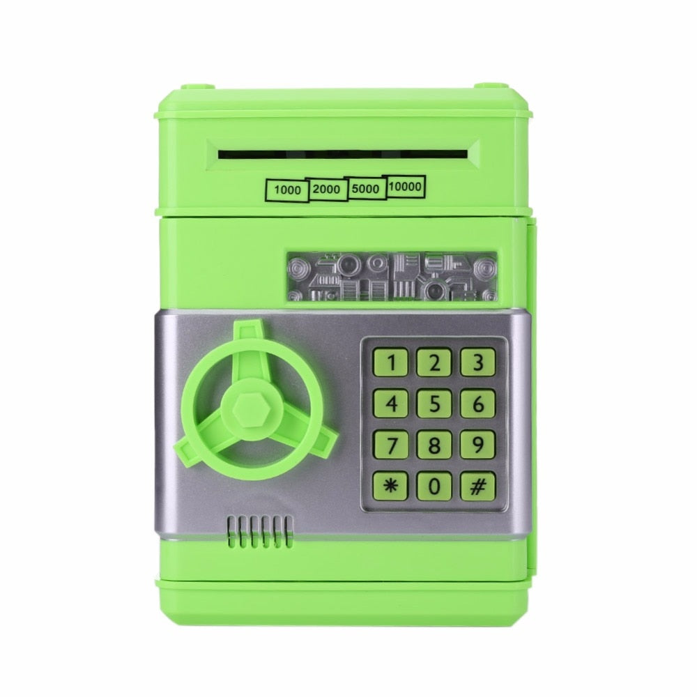 Electronic Piggy Bank-  Password Automatic ATM Deposit Safe Box - migikid