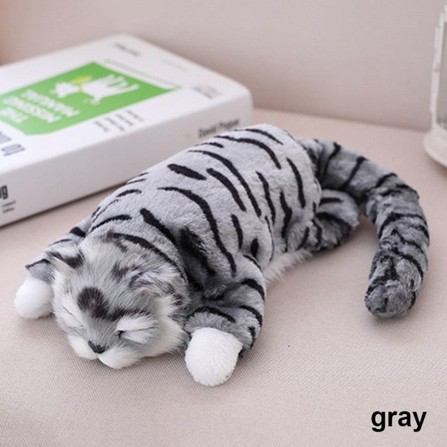 Funny Simulation Cat  ,Cute Electric Roll $ Laugh Plush Cat Doll - migikid
