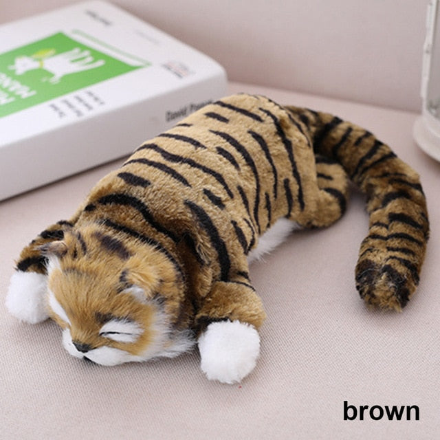 Funny Simulation Cat  ,Cute Electric Roll $ Laugh Plush Cat Doll - migikid