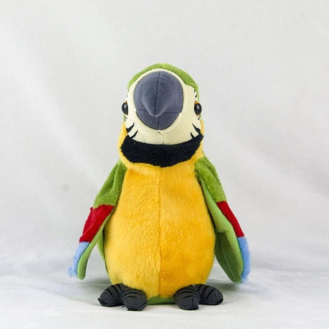 Electric Plush Simulation Parrot-Talking Record Repeats & Waving Wings - migikid