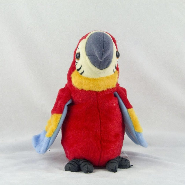 Electric Plush Simulation Parrot-Talking Record Repeats & Waving Wings - migikid