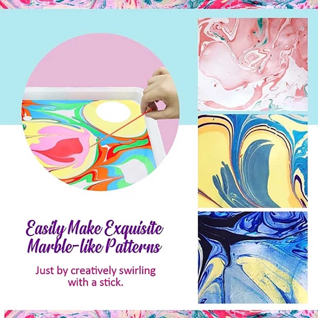 DIY Marbling Painting Kit-Water-based art paint set - migikid