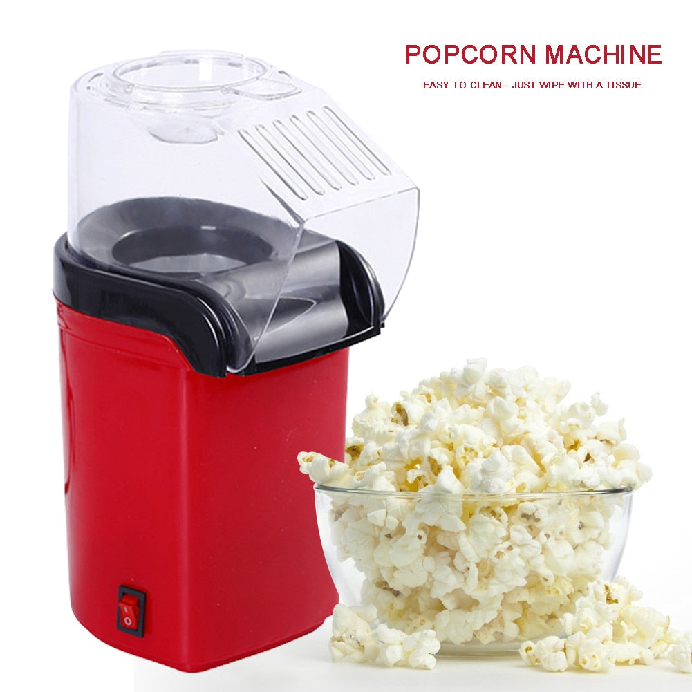 Electric Popcorn Maker-  Automatic Mini Hot Air Popcorn Making Machine - migikid